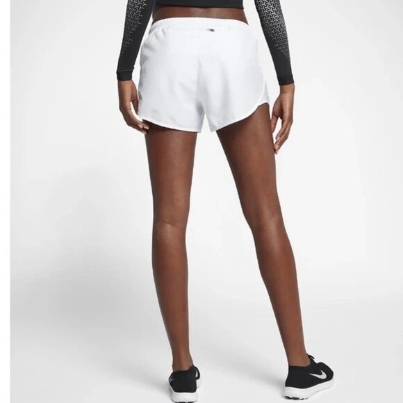 Nike Shorts Women's Size Medium White Tempo Running 3.5" Inseam Stretch Waist - Picture 2 of 10